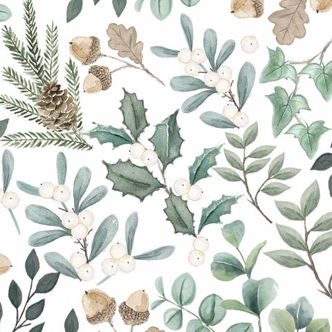 Collection of Leaves • Beverage Napkins