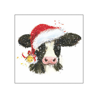 Christmas Cow Bell • Beverage Napkins