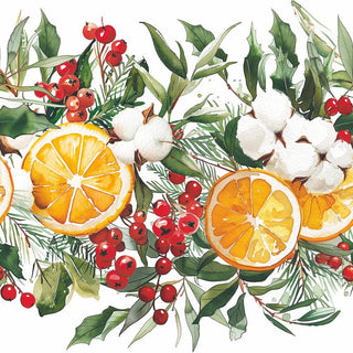Winter Oranges • Beverage Napkins