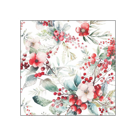 Winter Berries • Beverage Napkins