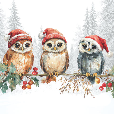 Wise Owls • Beverage Napkin