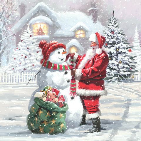 Santa's Gift • Beverage Napkin