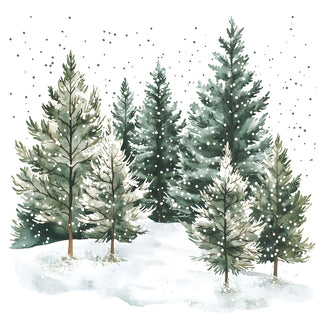 Whispering Pines • Beverage Napkin