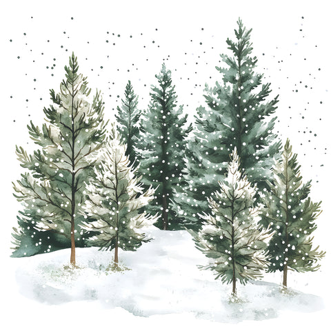 Whispering Pines • Beverage Napkin