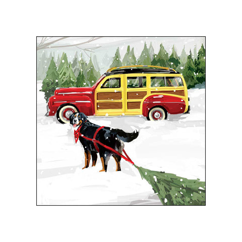 Noah's Woody Wagon • Beverage Napkins