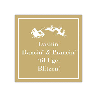 Dashin' Dancin' & Prancin' • Beverage Napkins