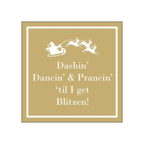 Dashin' Dancin' & Prancin' • Beverage Napkins