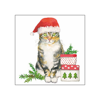 Christmas Kitty • Beverage Napkins