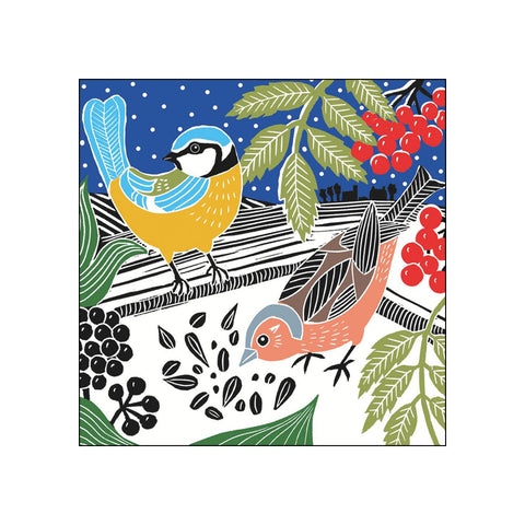 Winter Duo • Beverage Napkin