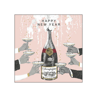 New Year • Beverage napkin