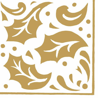 Holly in Gold • Lunch Napkin