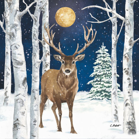 Winter Stag Lunch Napkins