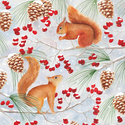Squirrel Chat Lunch Napkins