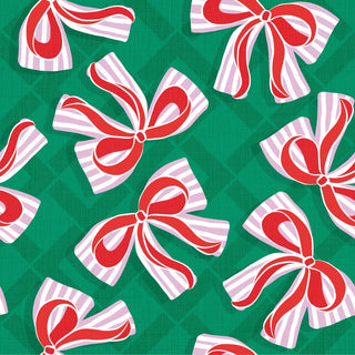 Bows, green • Lunch Napkin