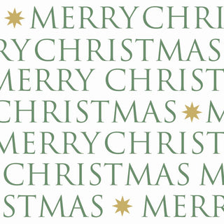 Christmas Letters, green • Lunch Napkins