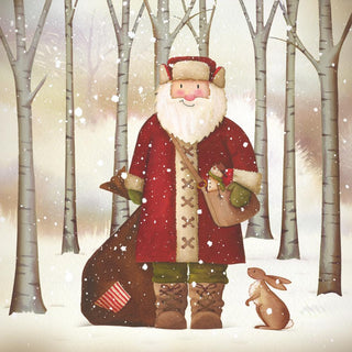 Santa and Rabbit • Lunch Napkin