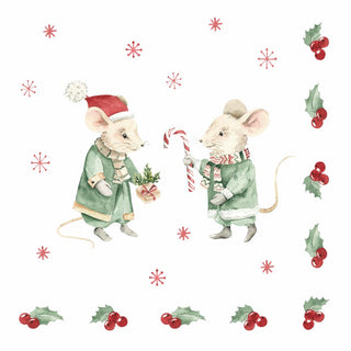 Winter Mice • Lunch Napkin