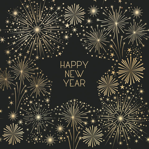 Golden New Year • Lunch Napkins
