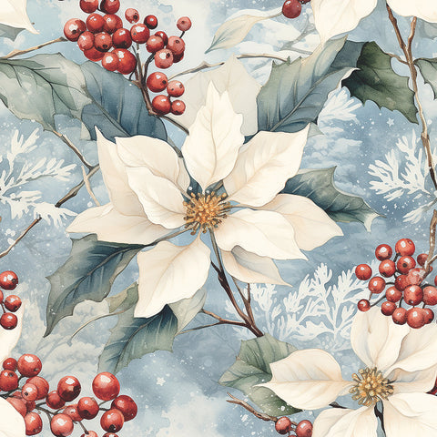 Winter Poinsettia • Lunch Napkin