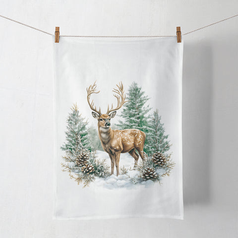 Winter Stag • Kitchen Towel