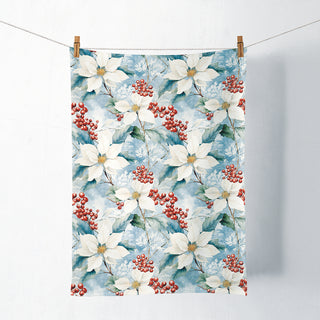 Winter Poinsettia • Kitchen Towel