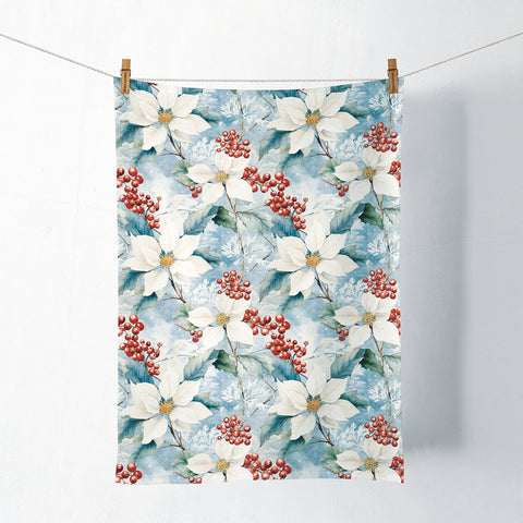 Winter Poinsettia • Kitchen Towel