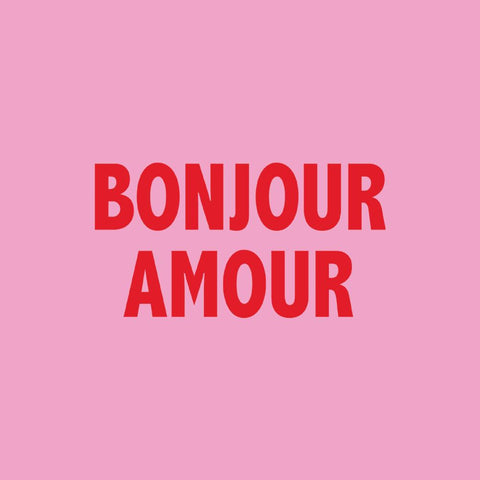 Bonjour Amour Beverage Napkin