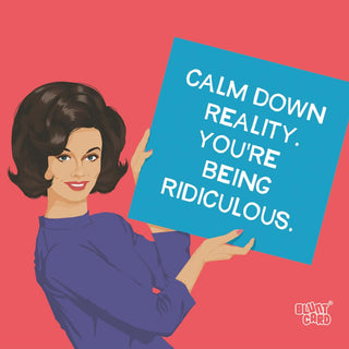 Calm Down Reality Beverage Napkins