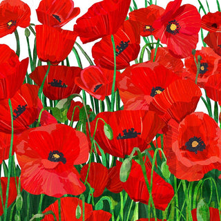 Red Poppies Napkins