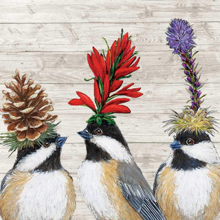 The Chickadee Sisters Beverage Napkin