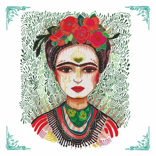 Frida: Memory the Heart Beverage Napkin