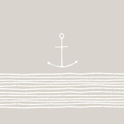 Pure Anchor, taupe Beverage Napkins