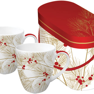 Winter Gold Double Mug Set