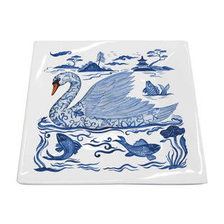 Empress' Swan Square Plate, Small