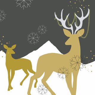 Golden Deer Beverage Napkins