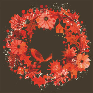 Autumn Wreath Beverage Napkins