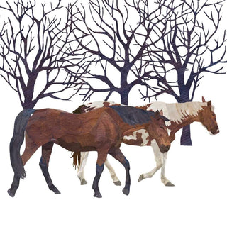 Winter Horses Napkins