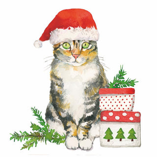 Christmas Kitty Lunch Napkins