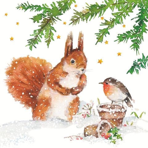 Squirrel & Robin Lunch Napkins