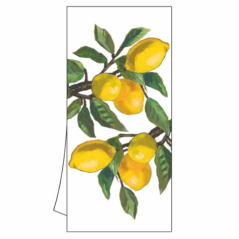Lemon Musée, white Kitchen Towel