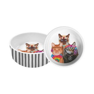 Groovy Cats 5.5" Pet Bowl